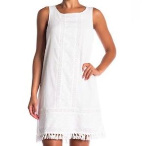 Sanctuary Alicia Boheme Eyelet/Tassel-Hem Dress